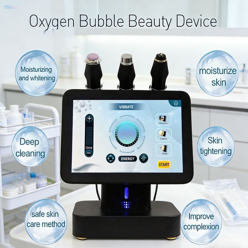 Facial Firming and Skin Lifting Beauty Care Machine Portable Three in One Carbon Dioxide Bubble Facial Care Beauty Machine