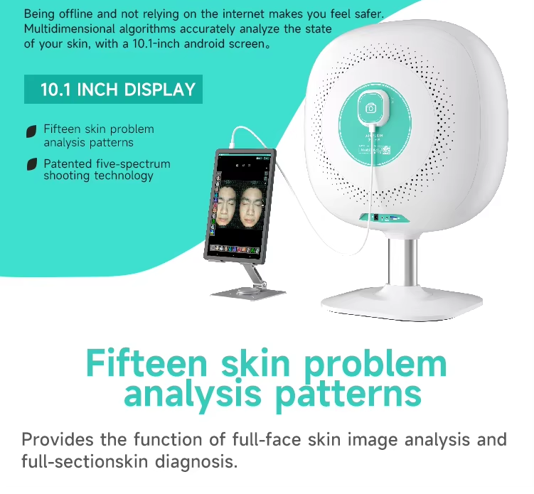 Beauty Products Arrivals Portable Digital Ai Technology 3d Facial Scanner Skin Analysis Machine Facial Skin Analyzer 2024 Device