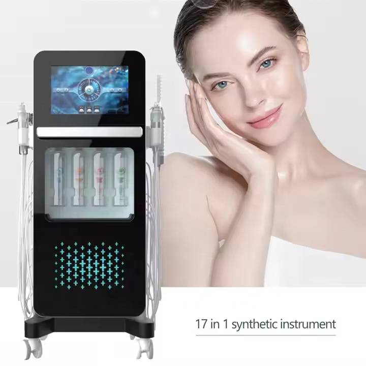 Professional Manufacturer 17 in 1 Hydra Dermabrasion Face Skin Care Beauty Salon Spa Equipment Hydro Skin Care Facial Machine