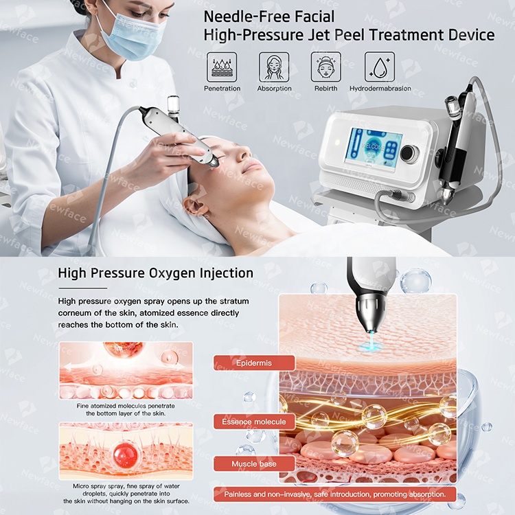 NewFace Best High Pressure Oxygen Jet Hydra Beauty Facial Machine Aqua Peel Hydro Dermabrasion Spa Facial Equipment Manufacturer