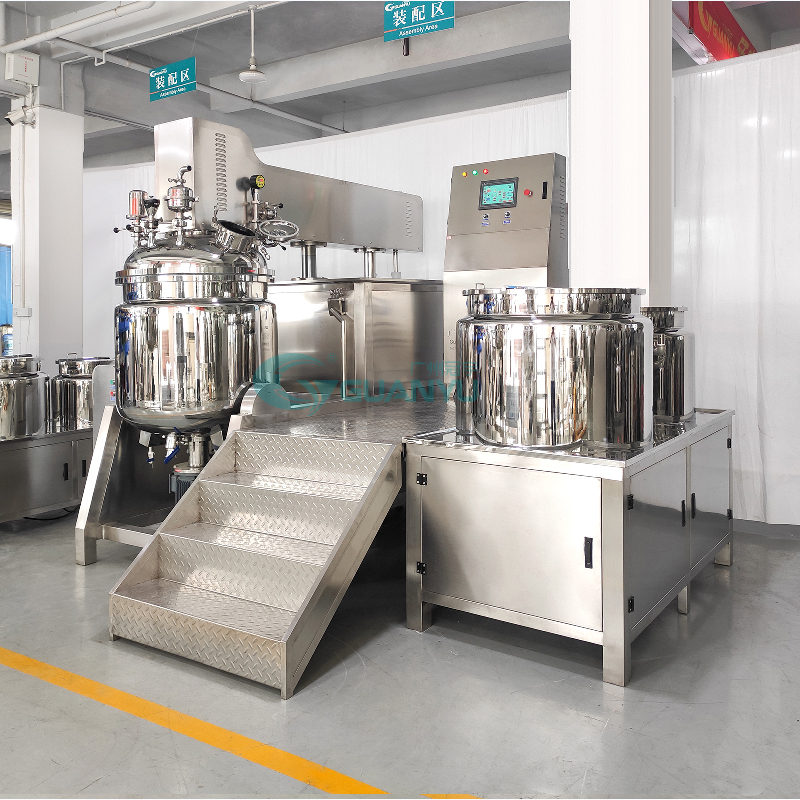 Cosmetic Machinery Cream Manufacturing Equipment Facial Making Mixer Vacuum Homogeneous Body Lotion Maker Emulsifying Machine