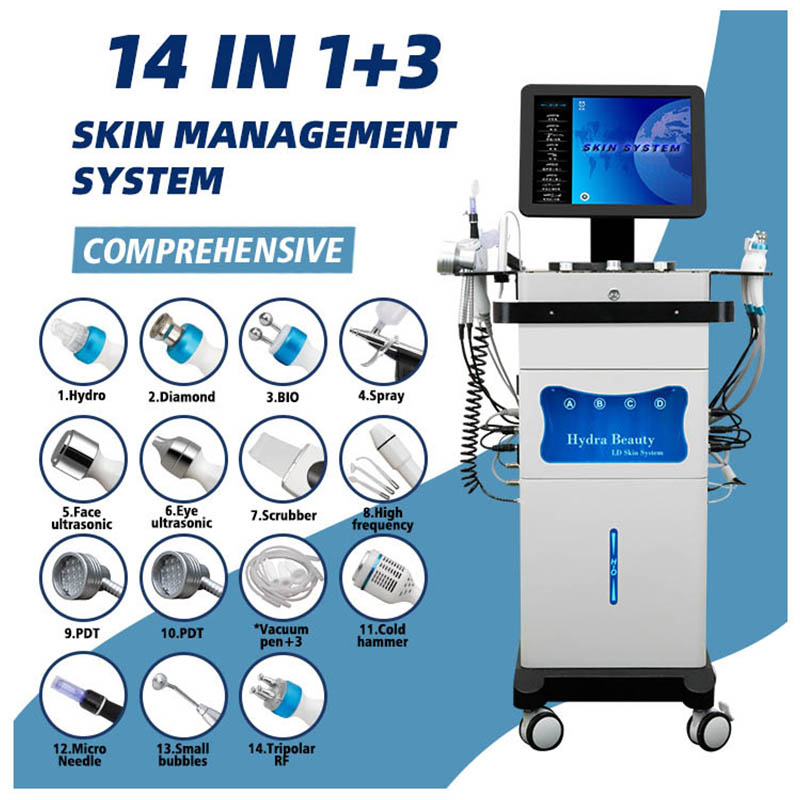 Professional Hydrodermabrasion Mask Facials Machine Skin Care Deep Moisturizing Hydra Oxygen Facial Machine