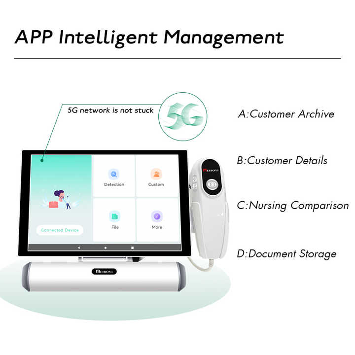 Factory Direct Sale Intelligent Smart Touch Screen With Operating System Hair Follicles Hair Analysis Machine Head Skin Analyzer