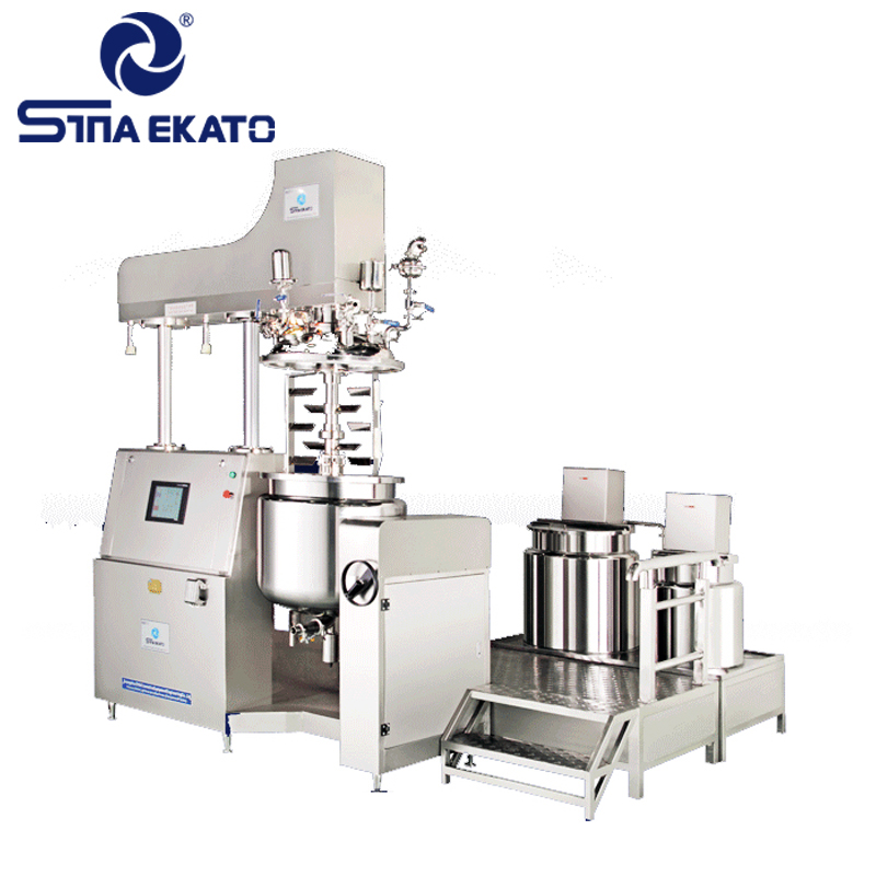 High Productivity Automatic Cosmetics Manufacturing Equipment Homogenizer Milling Vacuum Emulsifying Machine Skin Lightening