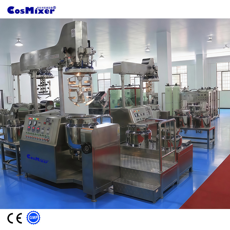 Customizable Vacuum Homogenizing Emulsification Mixer Cosmetic Skin Care Cream Manufacturing Equipment Lotion Mixer