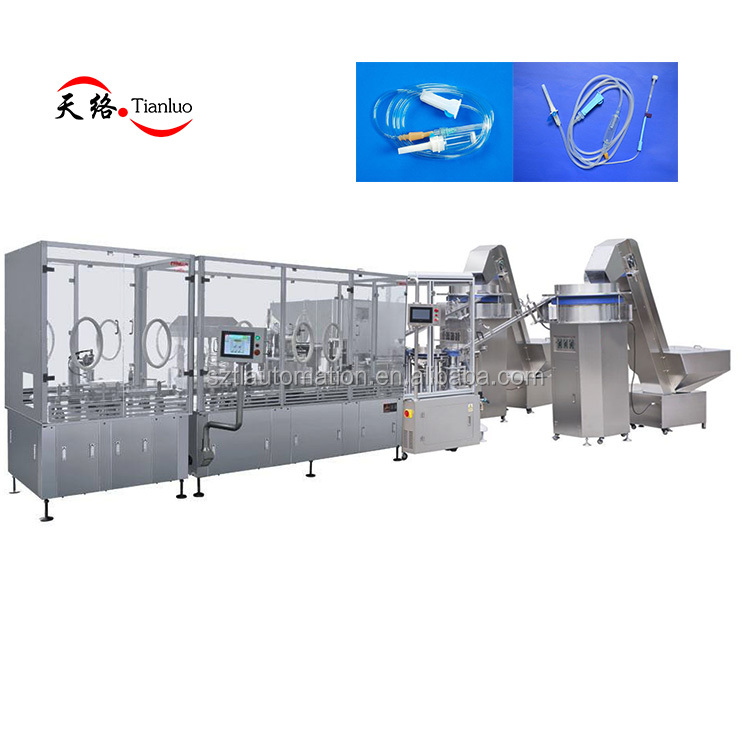 Disposable infusion set assembly machine