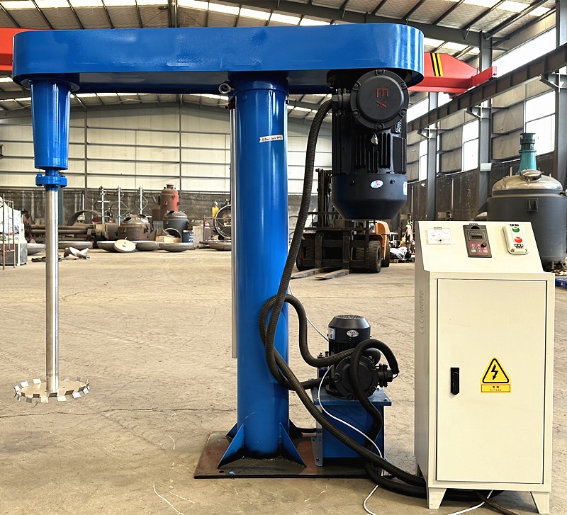 500L Paint Dispersing Mixing Machine 7.5KW High Speed Acrylic Coatings Disperser Emulsion Dissolving Dispersion Dissolver Mixer