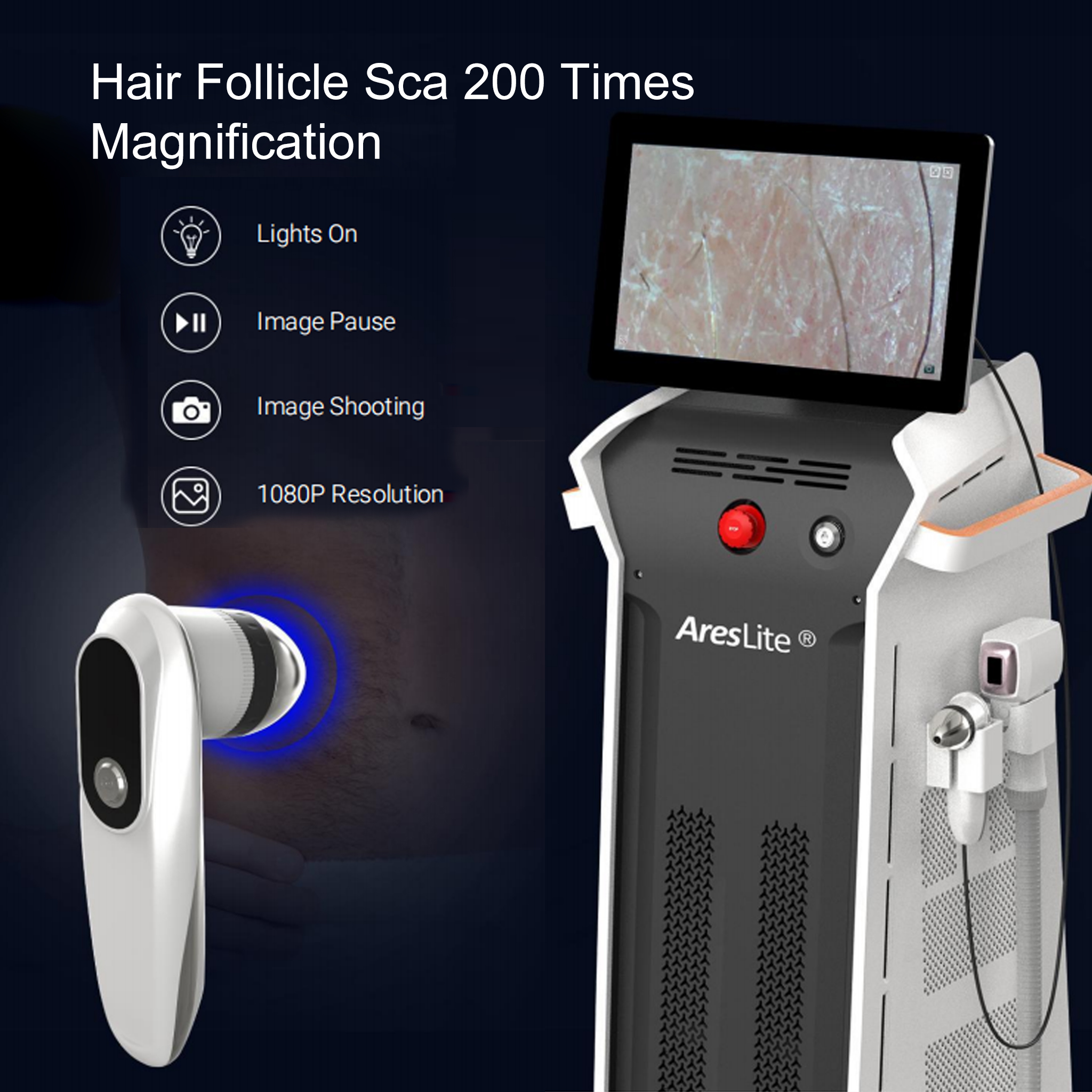 Painless Fast-Cooling 4-Wavelength Laser Hair Removal Machine Diode with Smart Client Management for Medical Spas