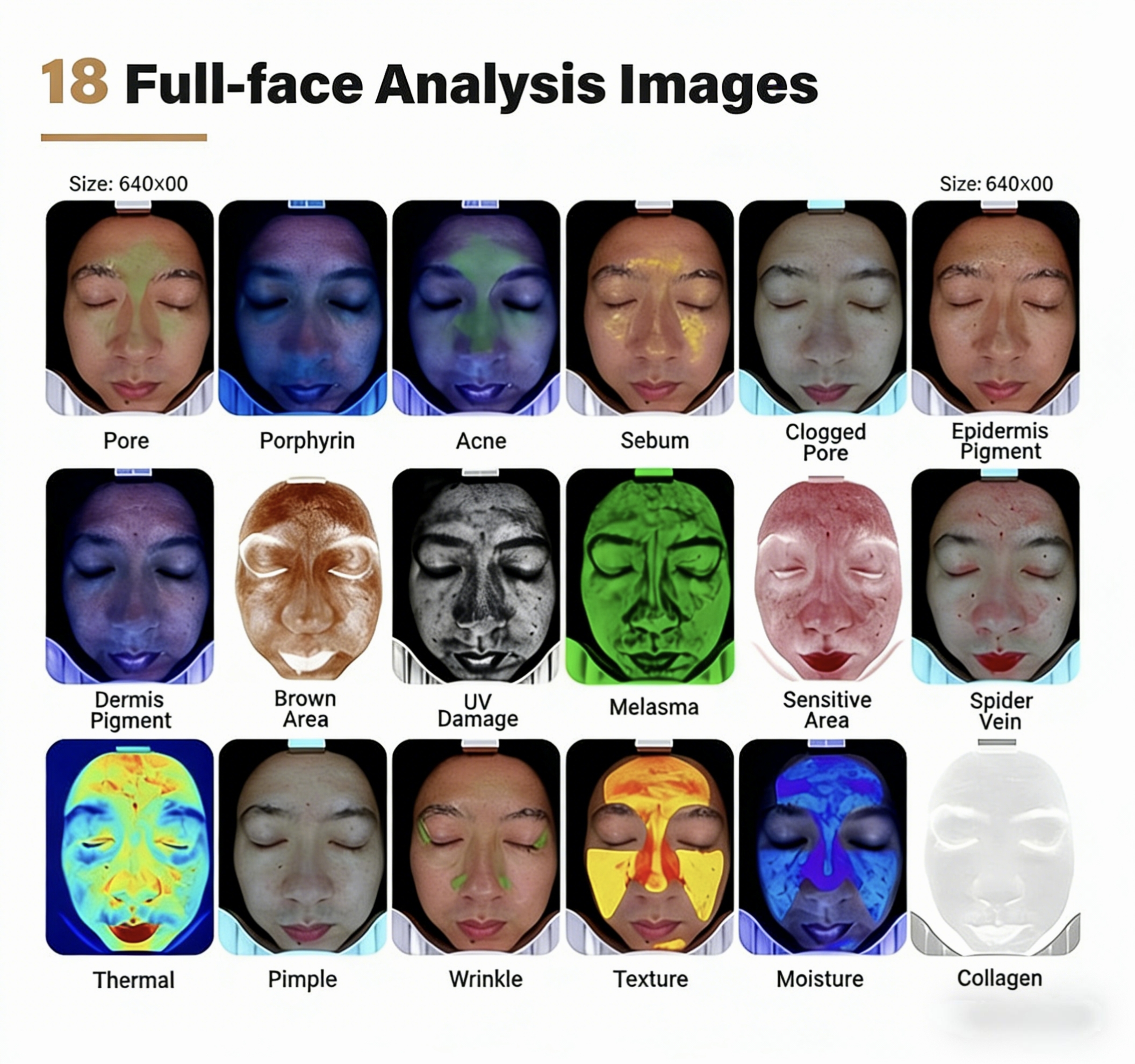 Original Skin Analysis Machine Manufacturer AI Face 3D AI Digital Skin Analyzer for Home Use Commercial Use