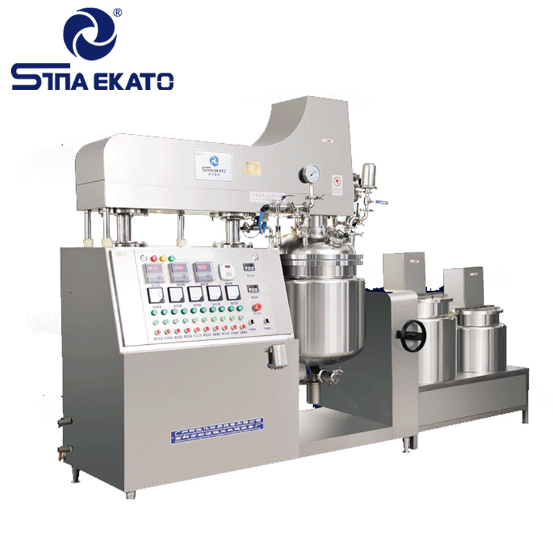 High Productivity Automatic Cosmetics Manufacturing Equipment Homogenizer Milling Vacuum Emulsifying Machine Skin Lightening