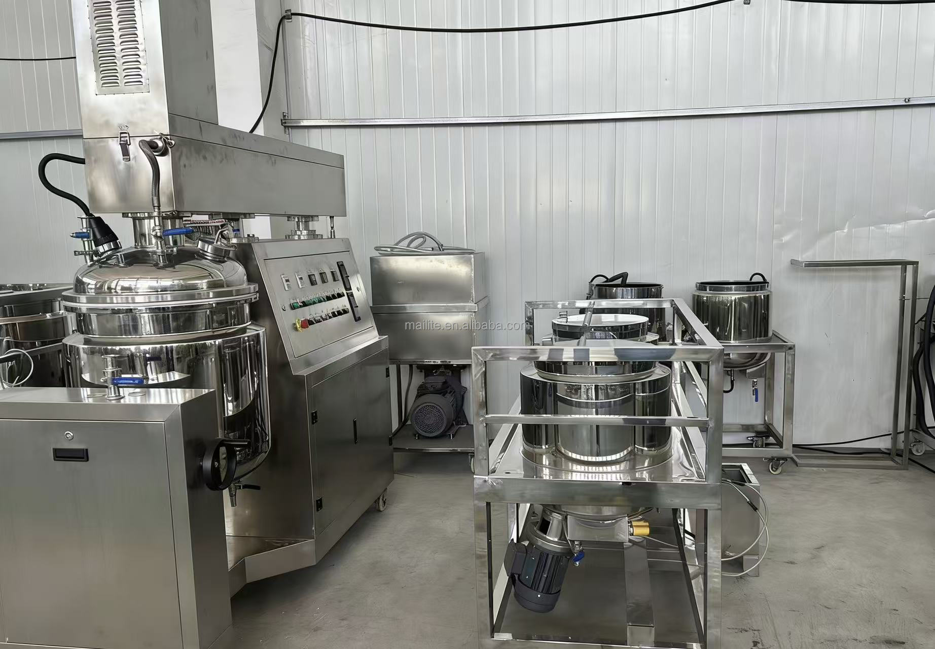 Beauty Facial Cream Vacuum Emulsifying Machine, Paste Mixing Machine, Whitening Cream Manufacturing Machine