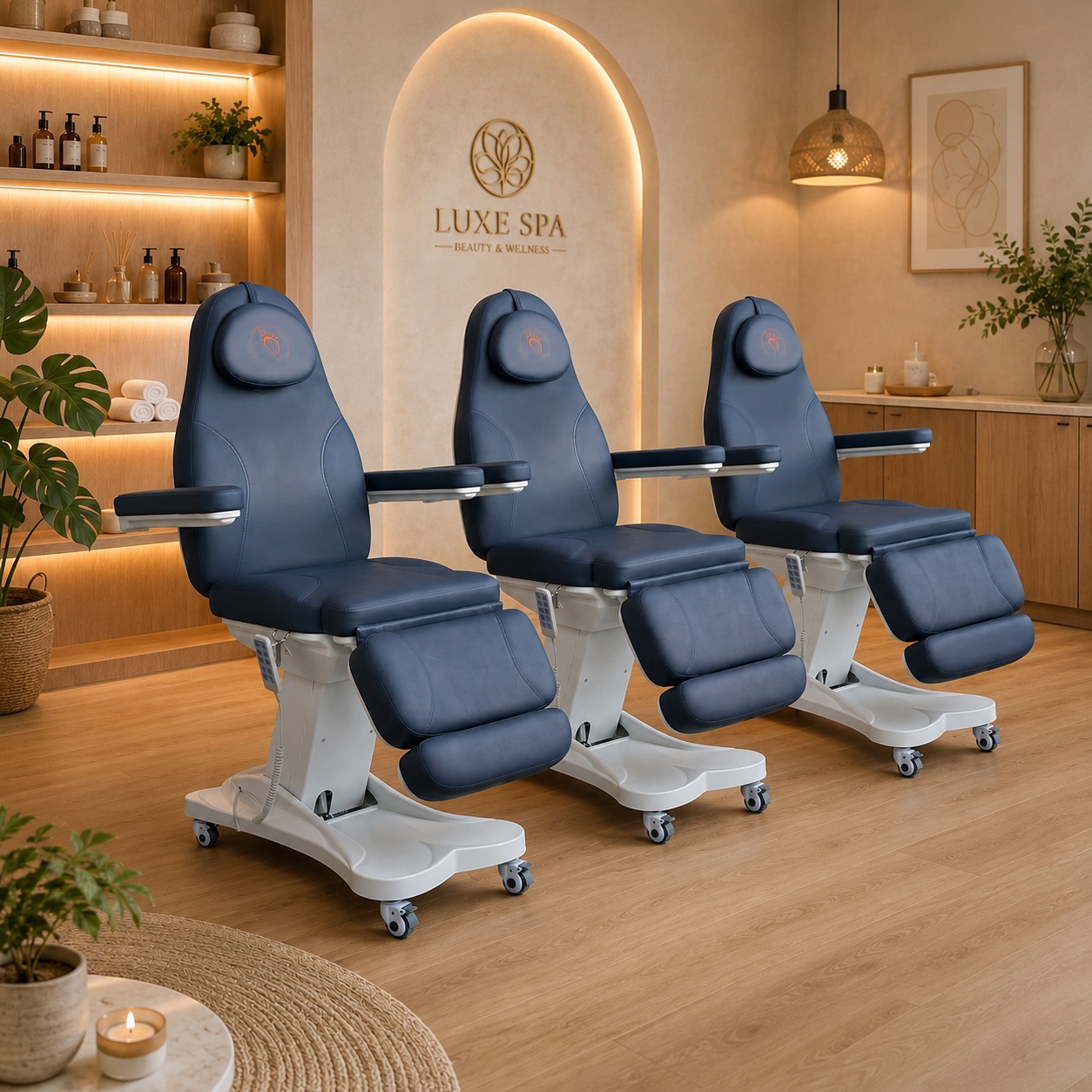 Advanced Spa Treatment Chair Multifunction Heated Cosmetic Table Salon Equipment Beautiful Beds Electric Facial Bed