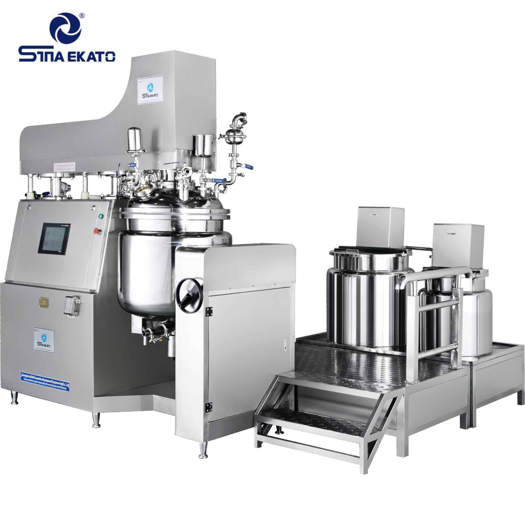 High Productivity Cosmetics Manufacturing Equipment Vacuum Emulsifying Mixer Machine Skin Lightening Cream Emulsifying Machine