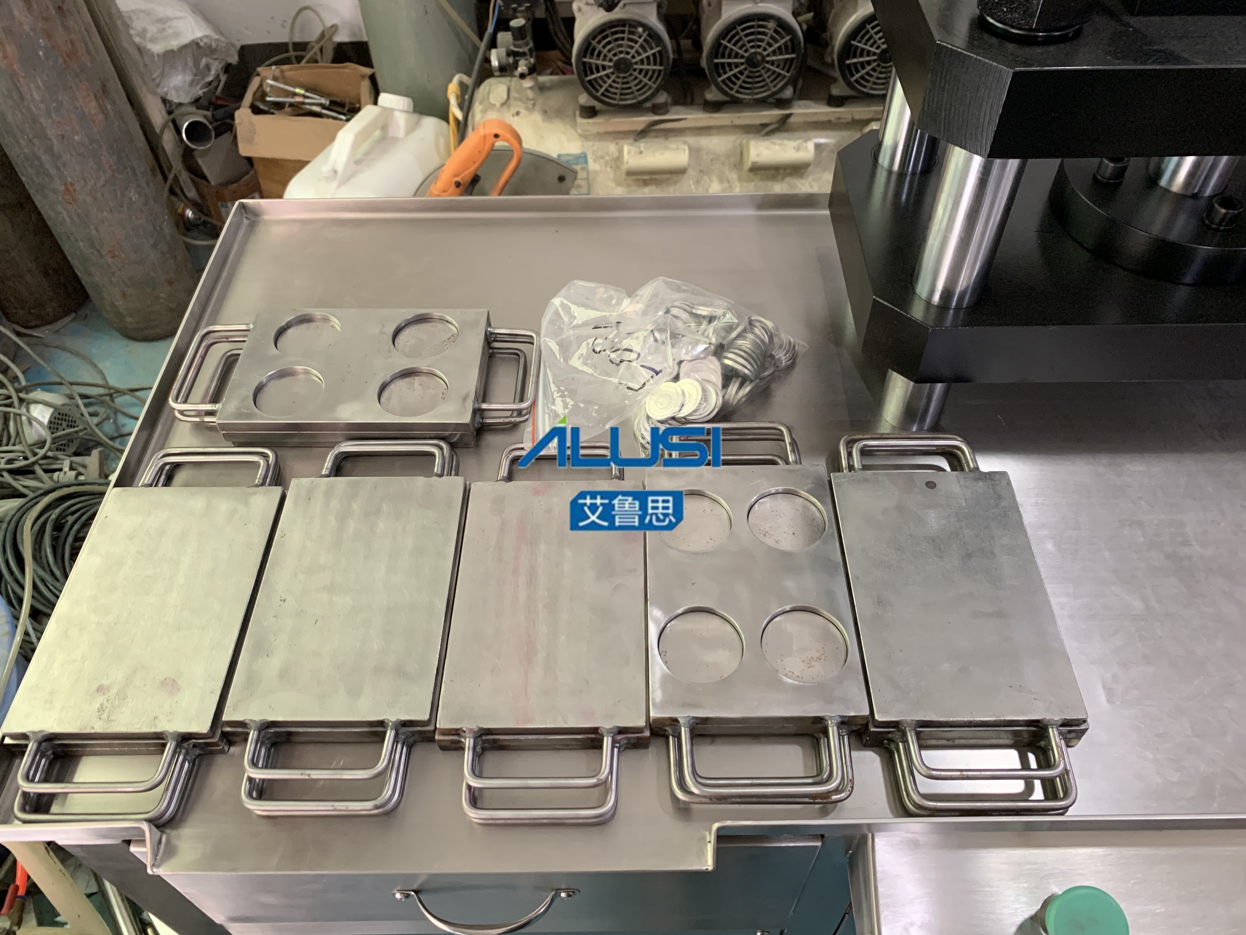 Cosmetic powder machine detail view 6
