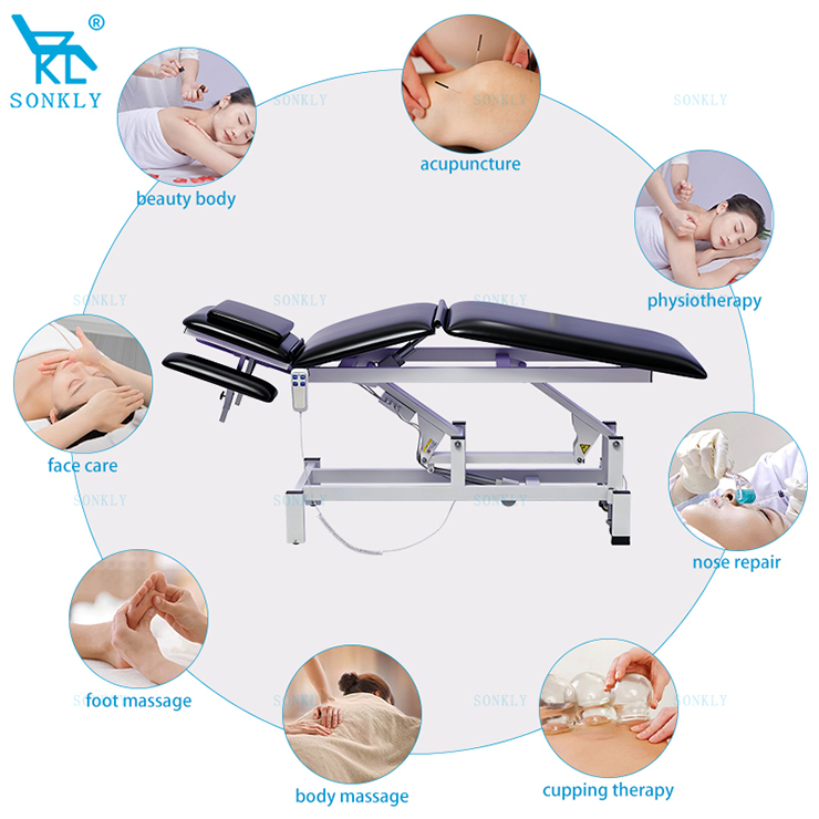 SONKLY Safe Stable Durable Medical Equipment Doctor Examination Couch Surgical Bed Hydraulic Massage Table