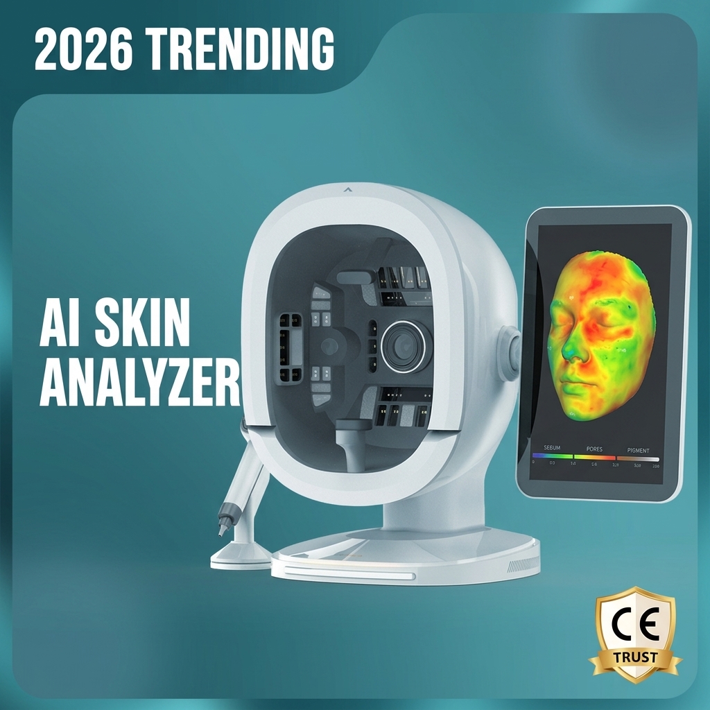 Direct Factory 3D AI Intelligent Face Analyzer Skin Analysis Machine with Android System Multi Language
