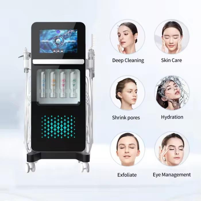 17 in 1 Facial Machine Hydra Oxygen Equip Factory OEM Diamond Microdermabrasion Aqua Peel Hydro Skin Machine Manufacturer