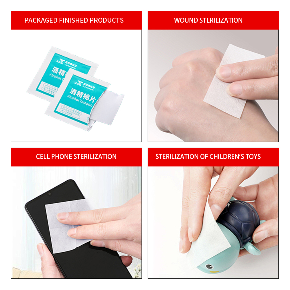Compact Compressed Alcohol Cotton Tablet for Outdoor First Aid Personal Hygiene &amp; Skin Cleaning Outdoor Wet Wipe Making Machines