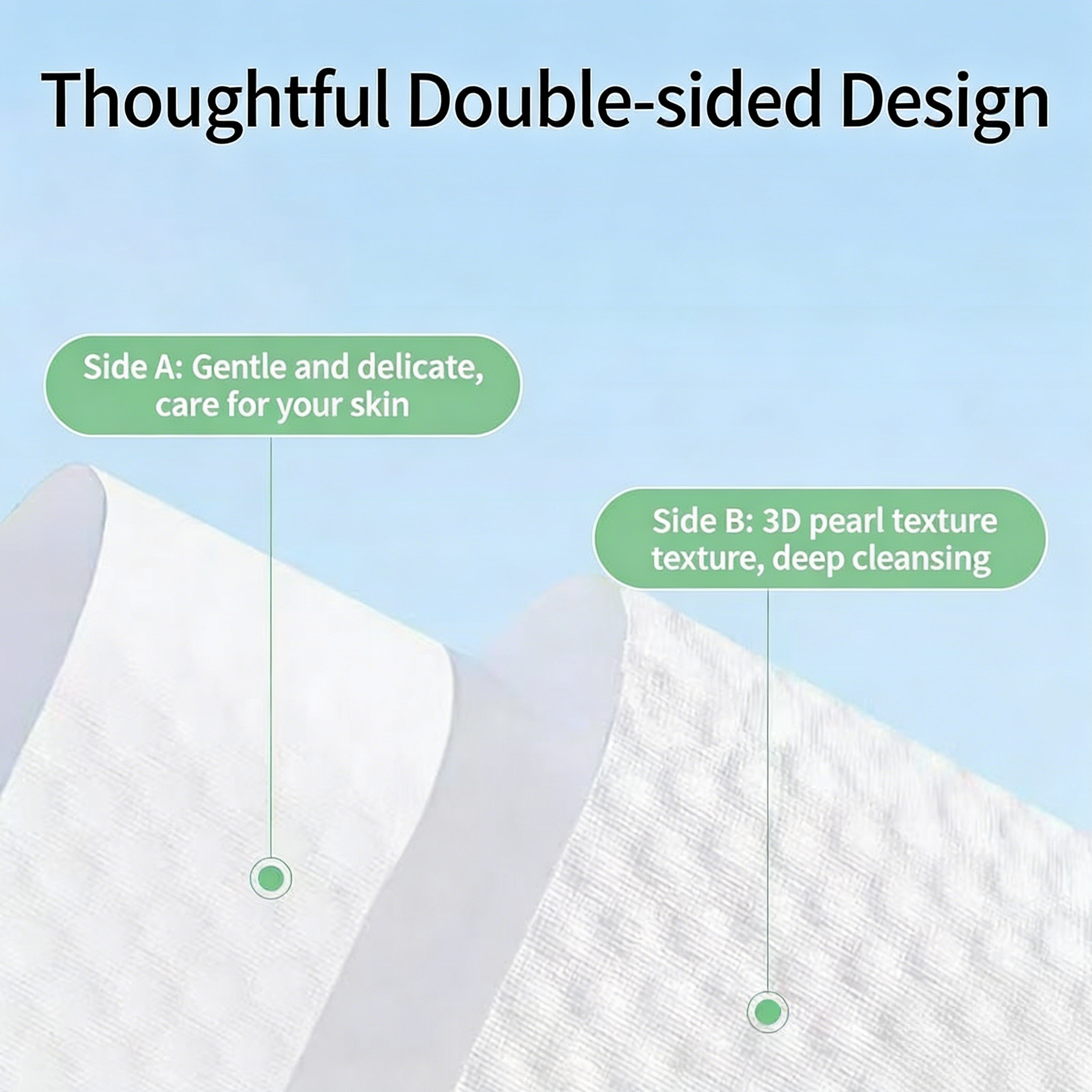 Disposable Face Towel Spunlace Nonwoven Viscose Polyester Blend Lint Free Makeup Remover Towel
