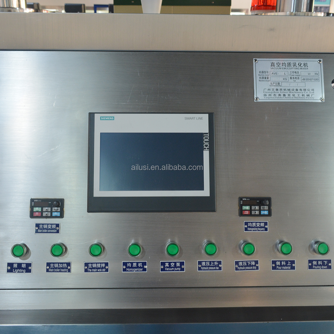High Quality Standard Face Lotion Cream Body Lotion Manufacturer Cream Making Vacuum Emulsifying Mixer Cosmetic Machine
