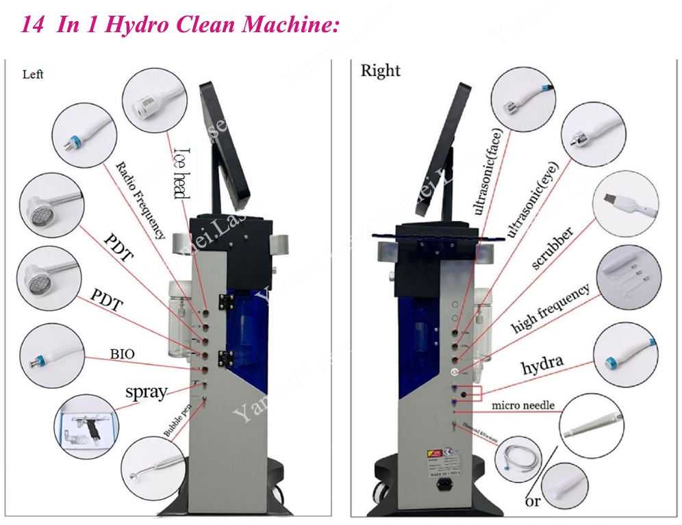 Face Skin Care Beauty Salon Spa Equipment Hydro Skin Care Facial Machine Professional Manufacturer