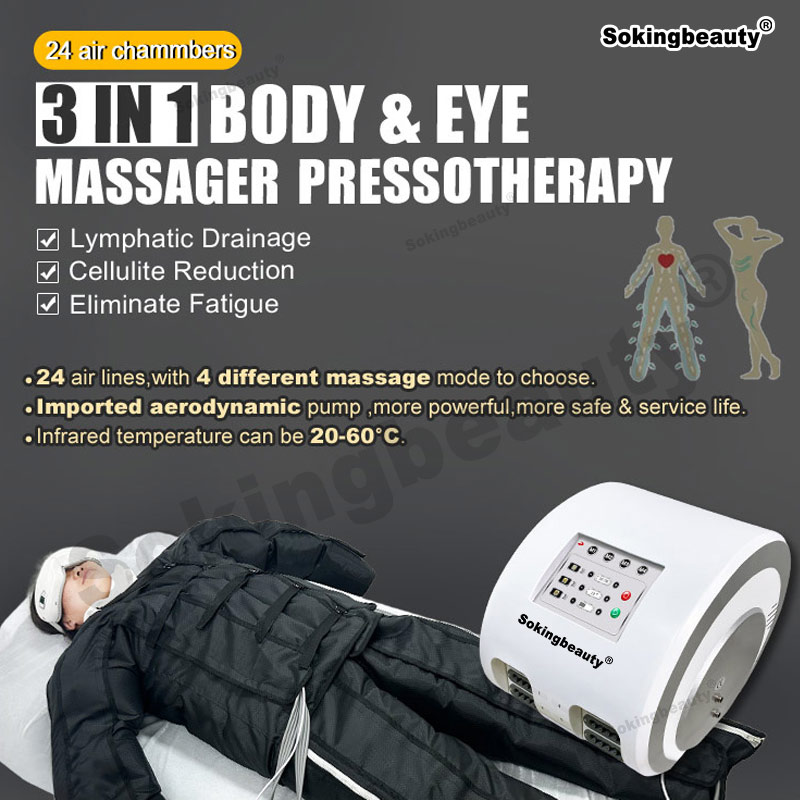 Beauty Salon Pressotherapy Machine Lymphatic Drainage Device Body Contouring Slimming Leg Compression for Home Use Spa Equipment