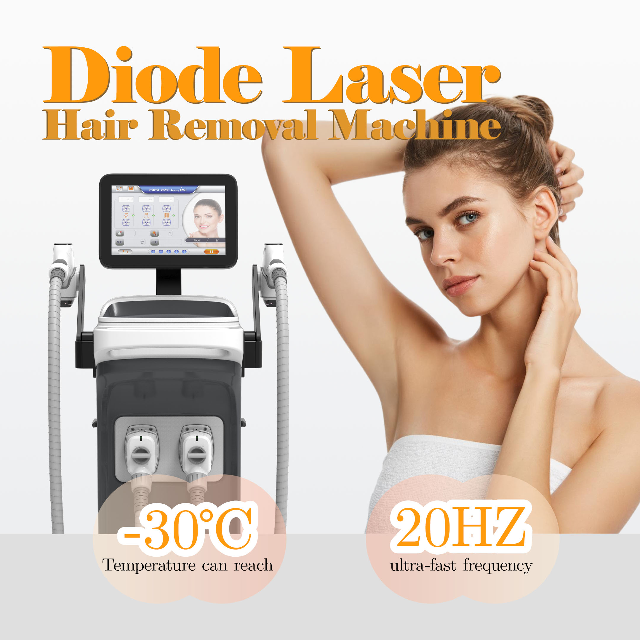 Nubway Newest Professional Ice Laser Hair Removal 755 808 940 1064 Diode Laser Hair Removal Machine