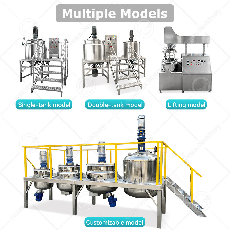 OCEAN Small Batch Beauty Cosmetic Cream Manufacturing Equipment Shampoo and Conditioner Make Machine