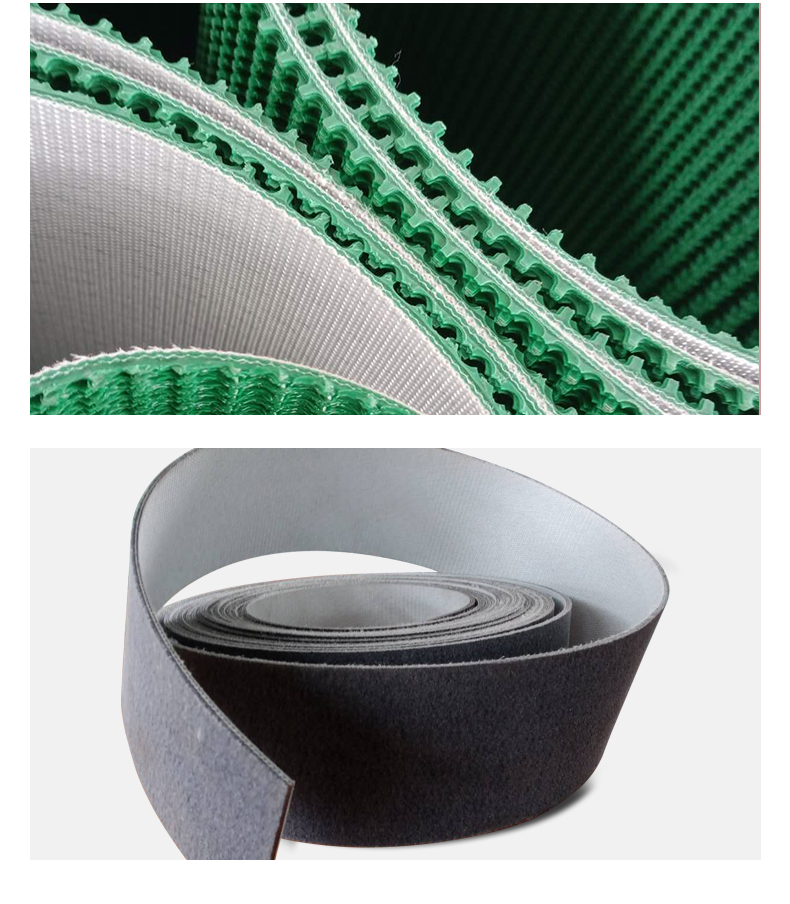 Green Grass Pattern Industrial Conveyor Belt, Anti-skid Wear-resistant and Anti-aging Assembly Line Equipment, Transmission Belt