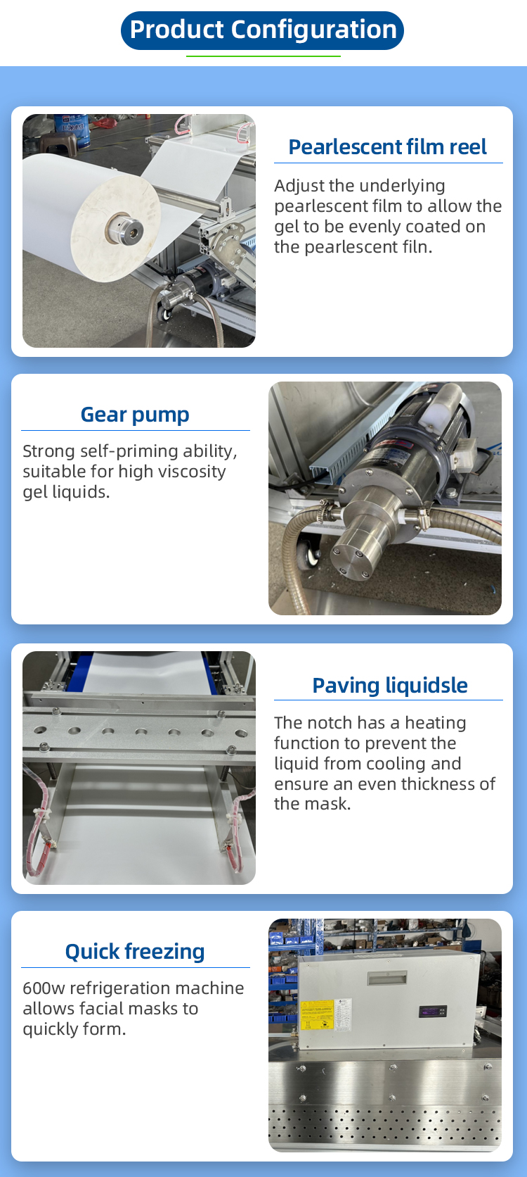 CYJX Automatic Hydrogel Facial Mask Production Machine for Skin Care for Cosmetic Manufacturing Plant Plastic Packaging Included