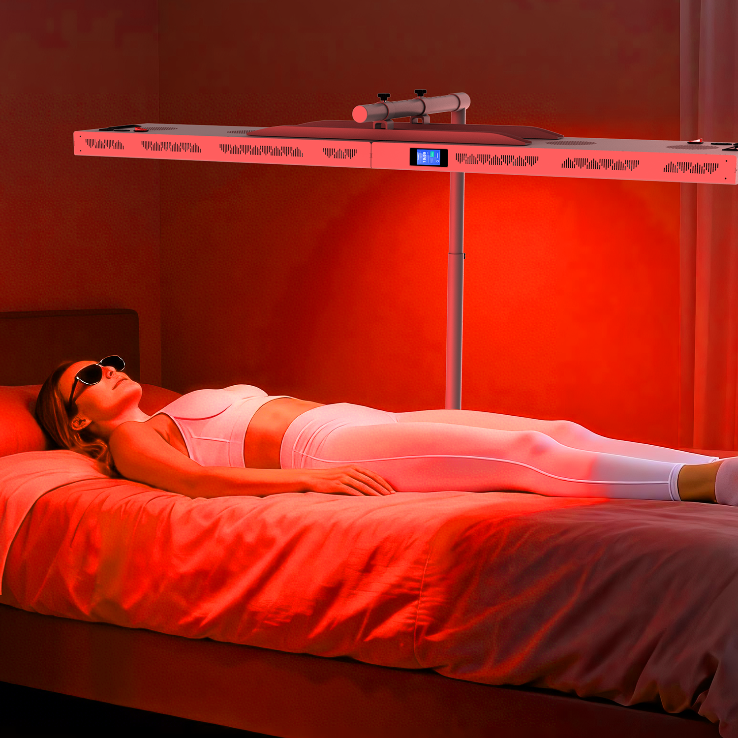 Home Use Large 660nm 850nm 400W Device for Spa Upgrade Touch Screen Full Body Red Light Therapy Panel With 360 Stand