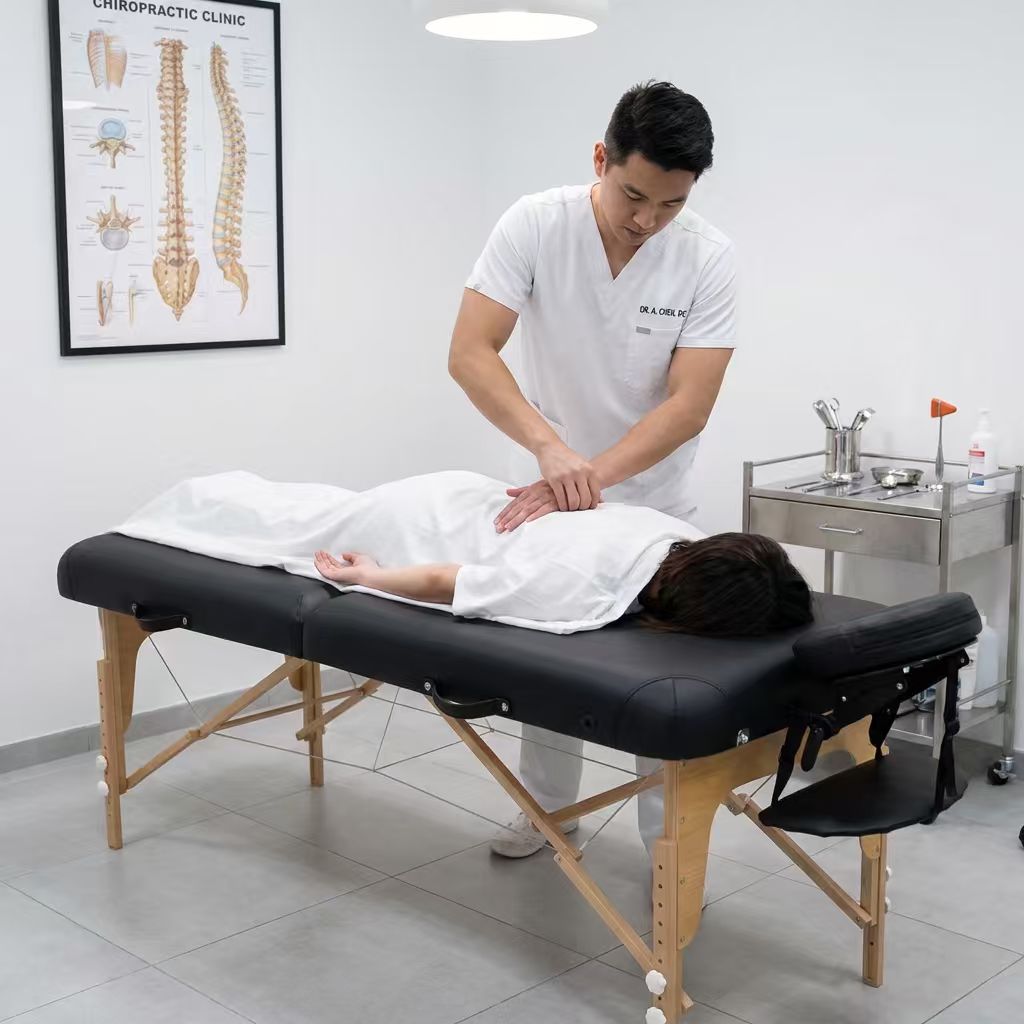 Massage Table 2-Section Foldable Beech Wood | 260kg 7cm Foam | Spa Chiropractic Eyelash Tattoo Beauty Salon | GPSR ISO9001 OEM