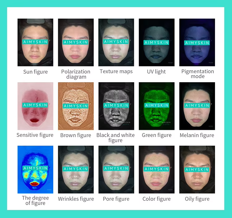 Beauty Products Arrivals Portable Digital Ai Technology 3d Facial Scanner Skin Analysis Machine Facial Skin Analyzer 2024 Device