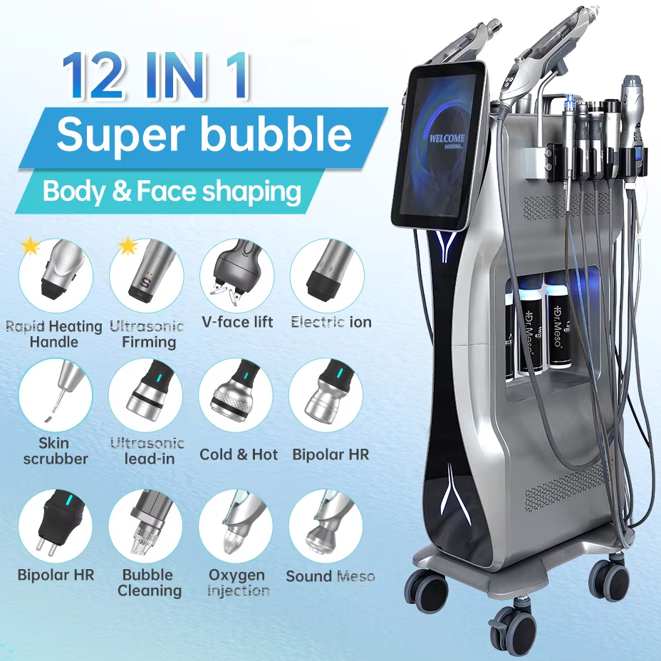 Manufacturer Price Facial Lifting Hydra Machine 12 in 1 Dermabrasion Rejuvenation Facial Machine Salon Hydra Machine