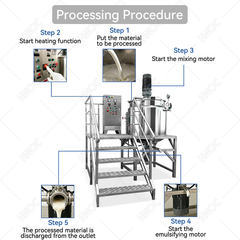 HNOC Small Batch Cosmetic Manufacturing Beauty Cream Equipment Shampoo and Conditioner Make Machine