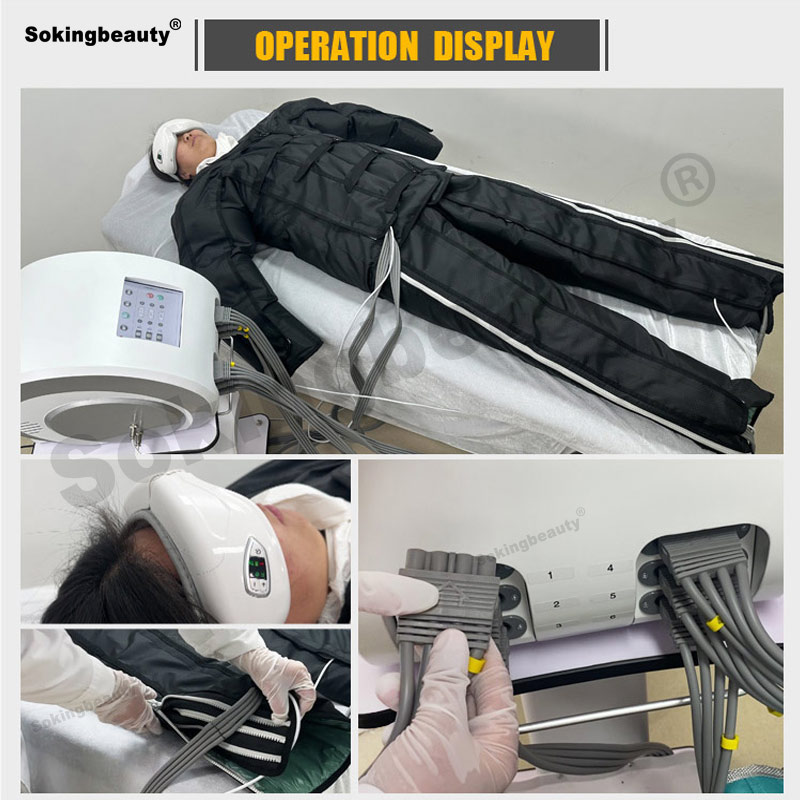 Beauty Salon Pressotherapy Machine Lymphatic Drainage Device Body Contouring Slimming Leg Compression for Home Use Spa Equipment