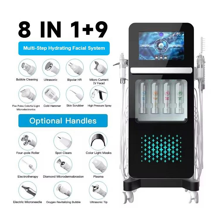17 in 1 Facial Machine Hydra Oxygen Equip Factory OEM Diamond Microdermabrasion Aqua Peel Hydro Skin Machine Manufacturer