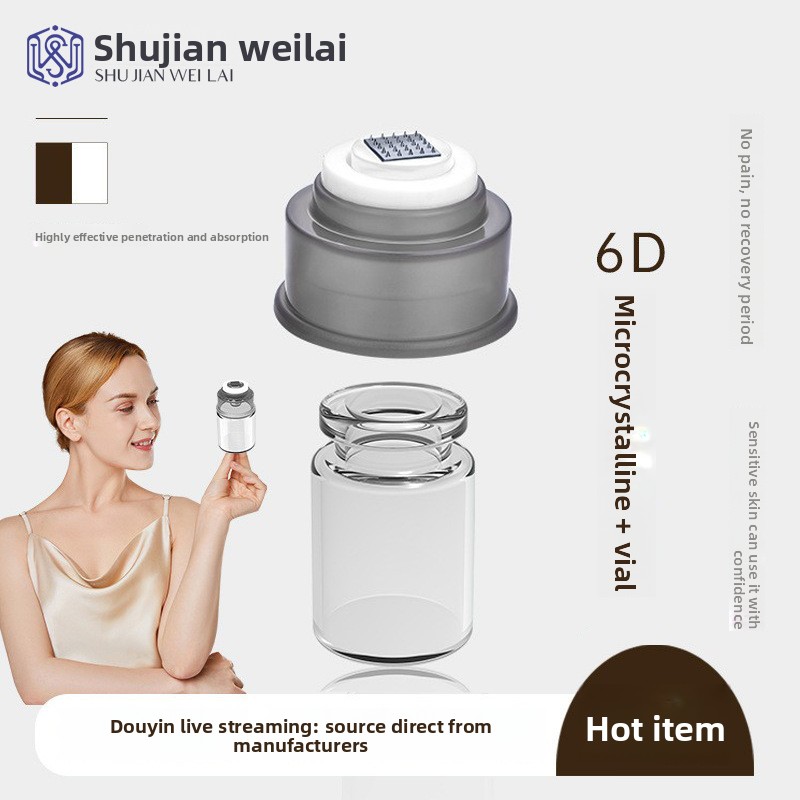 Factory Direct Supply Baby 6D Nano Microcrystalline Syringe Manual Press Water Light Head SJ/DMT-J5 Facial Care Device
