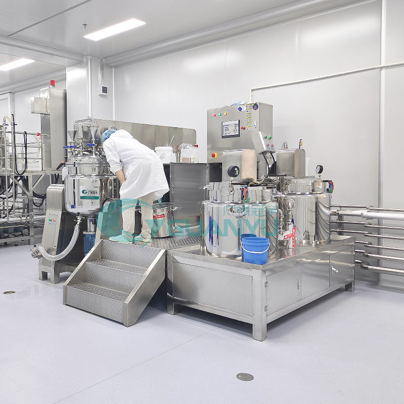 Cosmetics Production Equipment Cosmetic Cream Mixer Vacuum Homogeneous Emulsifying Machine