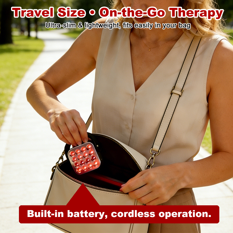 New Product Blue Red Light 470nm 660nm 850nm 940nm Infrared Light Therapy Portable Mini Device For Home &amp; Travel Use