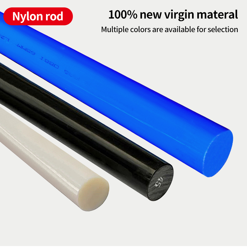 Extruded Solid Nylon PA6 Rod 20mm Diameter Wear Resistant for Mechanical Parts