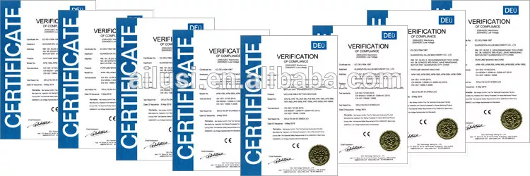 Product quality certifications