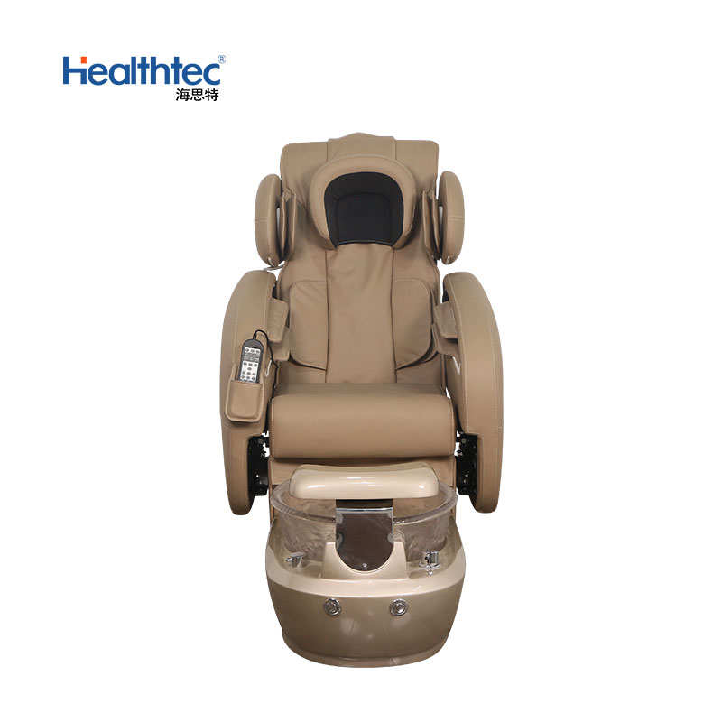 Factory Hot Selling Fully Automatic Lying Chair Fabric Craft Foot Bath Spa Massage High End Pedicure Chair
