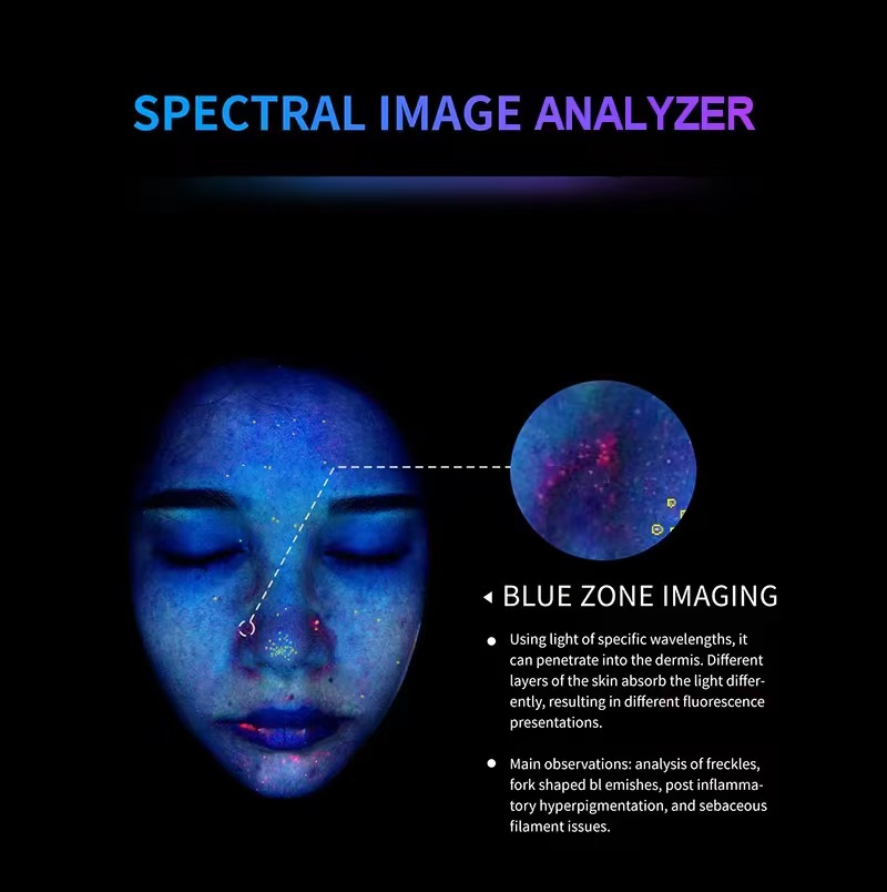 3D Face Scanner Facial Skin Analyzer Machine with Smart Touch Screen AI Technology