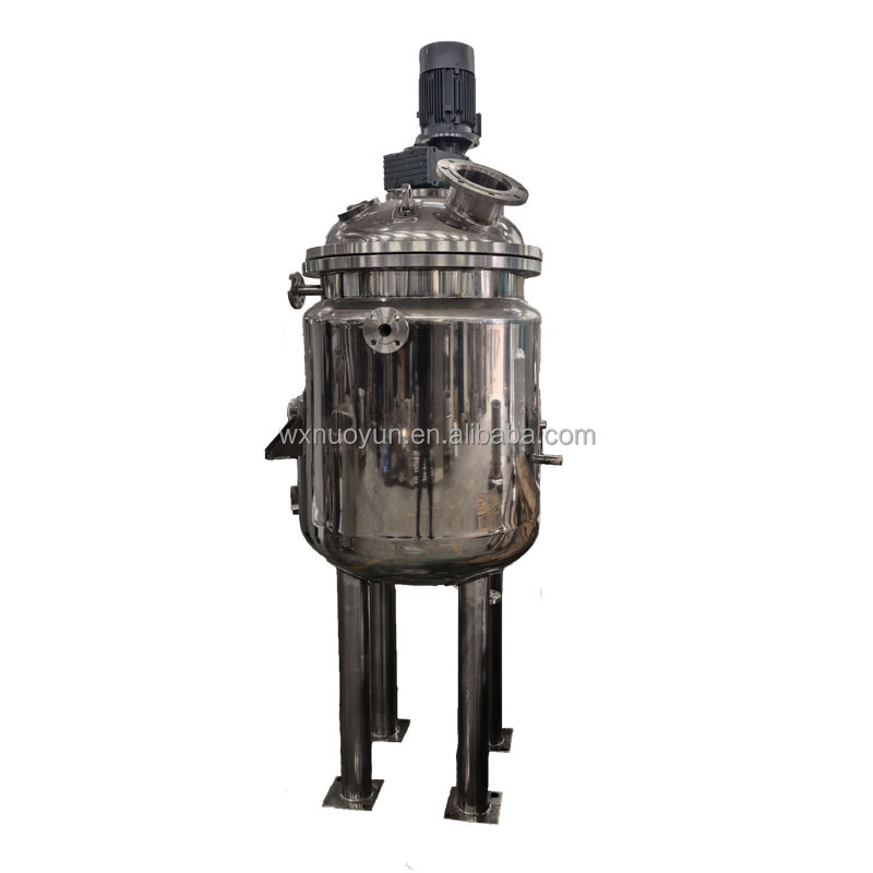 Stainless Steel Liquid Mixing Tank With Agitator And Jacketed Heating For Cosmetic Chemical Shampoo Lotion Manufacturing