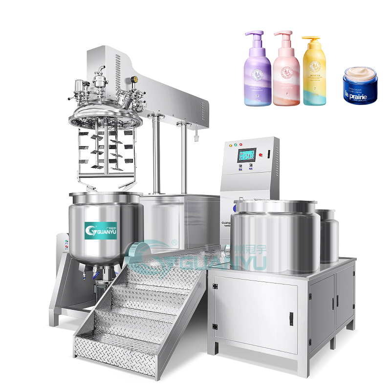 Cosmetic Machinery Cream Manufacturing Equipment Facial Making Mixer Vacuum Homogeneous Body Lotion Maker Emulsifying Machine