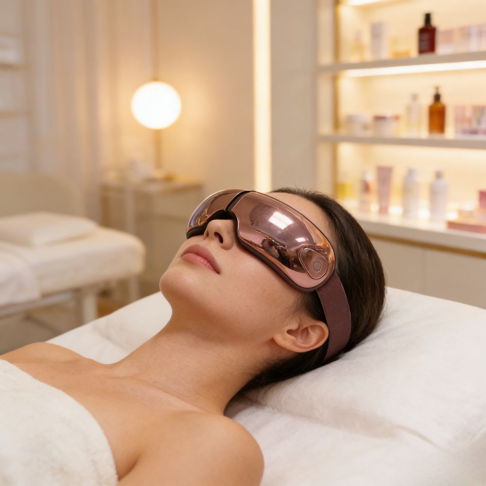 2026 Smart Electric Eye Massager Heated Eye Care Massager with Air Pressure Vibration Eye Massage Device for Relieve