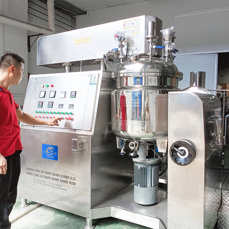 Cosmetic Viscosity Cream Paste Shampoo Lotion Vacuum Emulsifying/Homogenizer/ Emuslifier/Mixing Making Machine Production