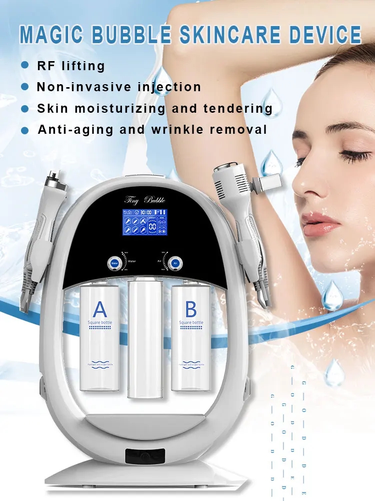 6 in 1 Bubble Skin Tightening Hydro Aqua Peel Facial Water Dermabrasion Machine for Facial Skin Care