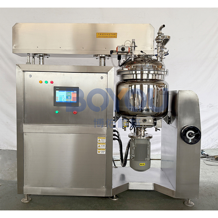 Professional Agitator Vacuum Emulsifying Machine with Siemens Motor SUS316L Gear &amp; Bearing for Skincare Food Chemicals